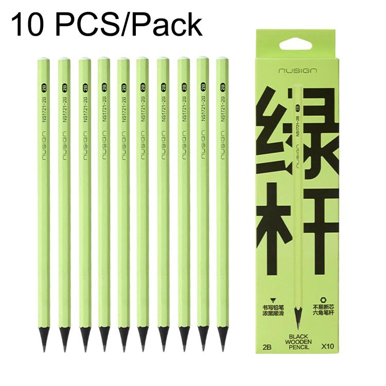 Deli 10 PCS/Pack Student Writing And Drawing Pencils Easy To Sharpen Sketch Pencils — HB