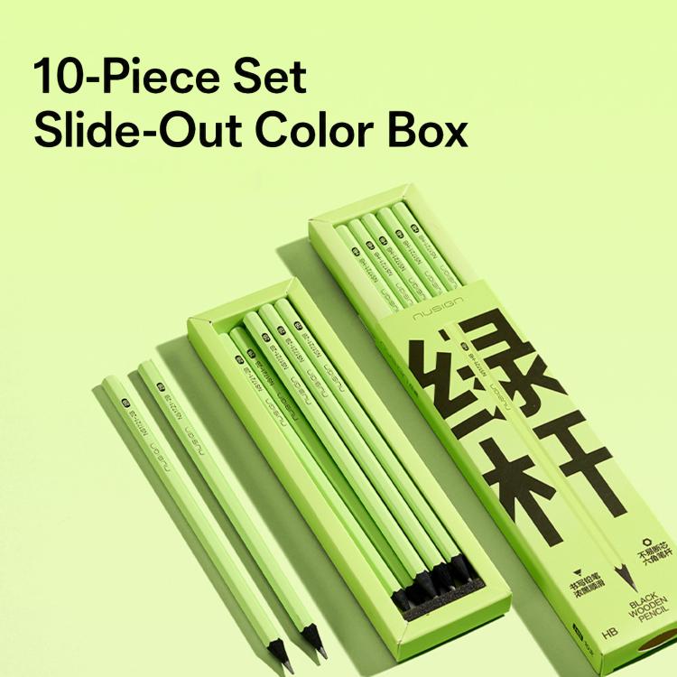 Deli 10 PCS/Pack Student Writing And Drawing Pencils Easy To Sharpen Sketch Pencils