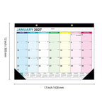 18 Months Jan 2027 - Jun 2028 Desk Calendar 17inch x 12inch Large Monthly Wall Calendar — view 12