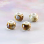 20 PCS/Pack DIY Round Kiln-fired Ceramic Beads for Bracelets — 10mm Hole 3.0mm