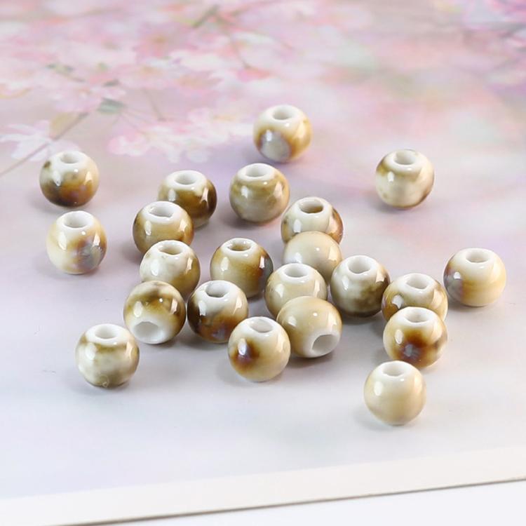 20 PCS/Pack DIY Round Kiln-fired Ceramic Beads for Bracelets — view 5