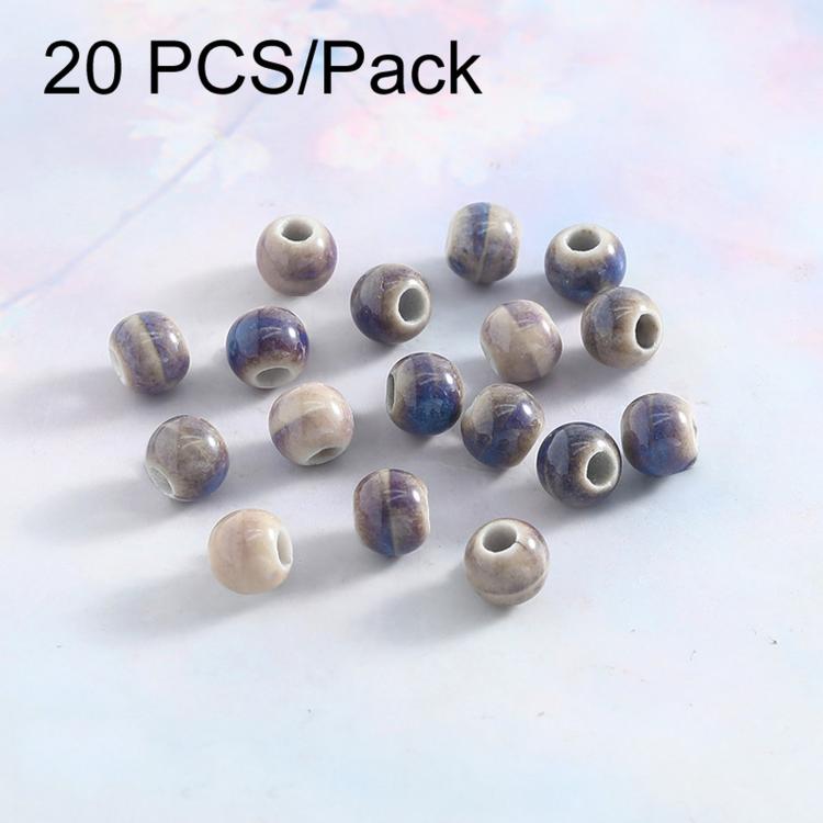 20 PCS/Pack Kiln-fired Ceramic Beads for DIY Bracelet Accessories