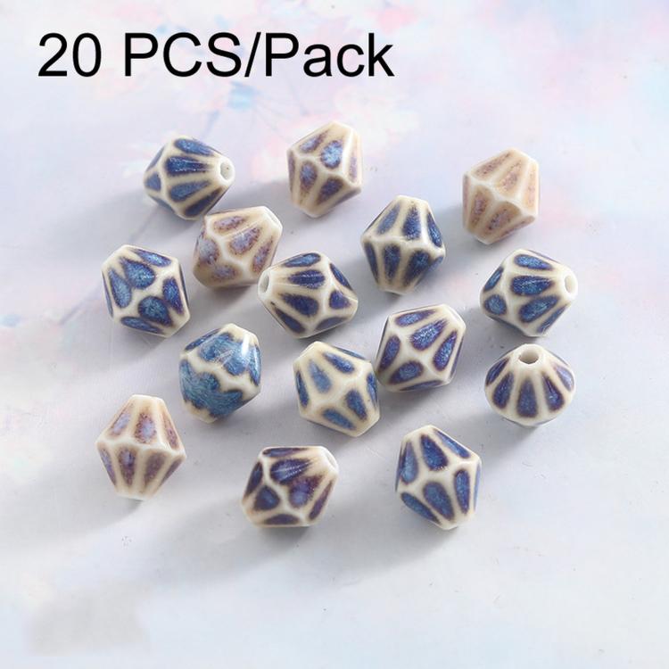 20 PCS/Pack Kiln-fired Ceramic Beads for DIY Bracelet Accessories — Bamboo Joint