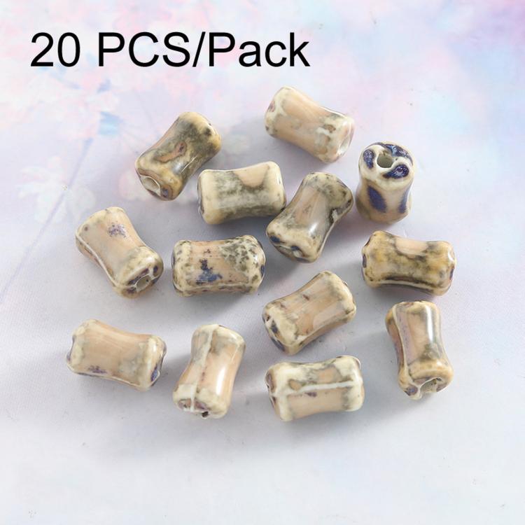 20 PCS/Pack Kiln-fired Ceramic Beads for DIY Bracelet Accessories — Small Diamond