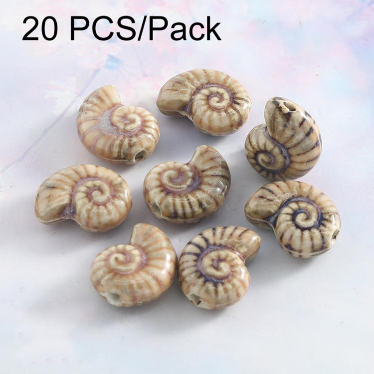 20 PCS/Pack Kiln-fired Ceramic Beads for DIY Bracelet Accessories — Small Bamboo joint