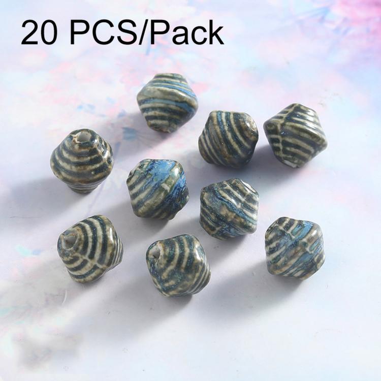 20 PCS/Pack High-Temperature Ceramic Beads DIY Necklace Bracelet Material — Snail