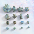 20 PCS/Pack High-Temperature Ceramic Beads DIY Necklace Bracelet Material — Large Seashell