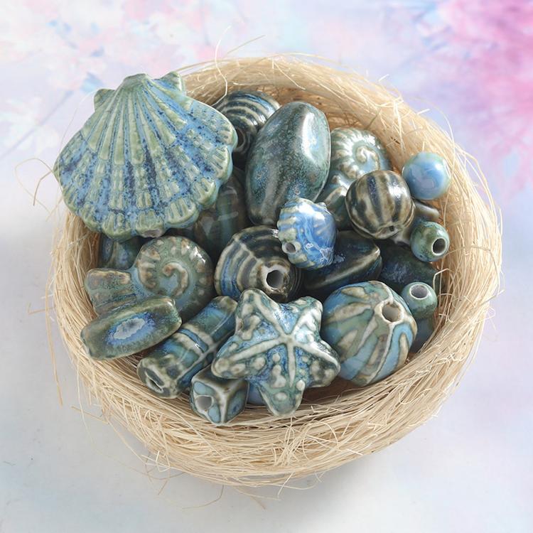 20 PCS/Pack High-Temperature Ceramic Beads DIY Necklace Bracelet Material — view 17