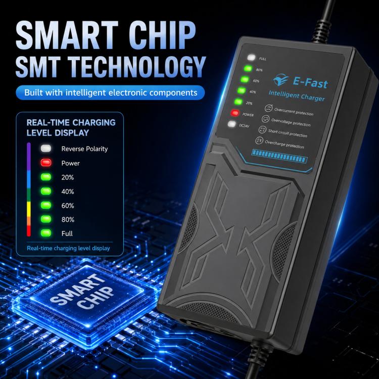 60V 20AH 7-LED Electric Vehicle Lithium Battery Charger