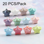 20 PCS/Pack Macaron Electroplated Star Ceramic Beads DIY Jewelry Accessories