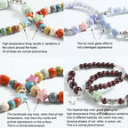 20 PCS/Pack Macaron Electroplated Star Ceramic Beads DIY Jewelry Accessories