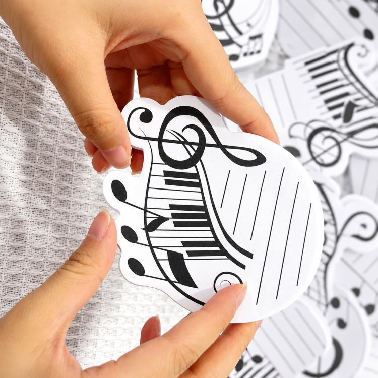 Music Theme Sticky Notes Set Novelty Musical Notes Treble Clef Memo Pads — view 7