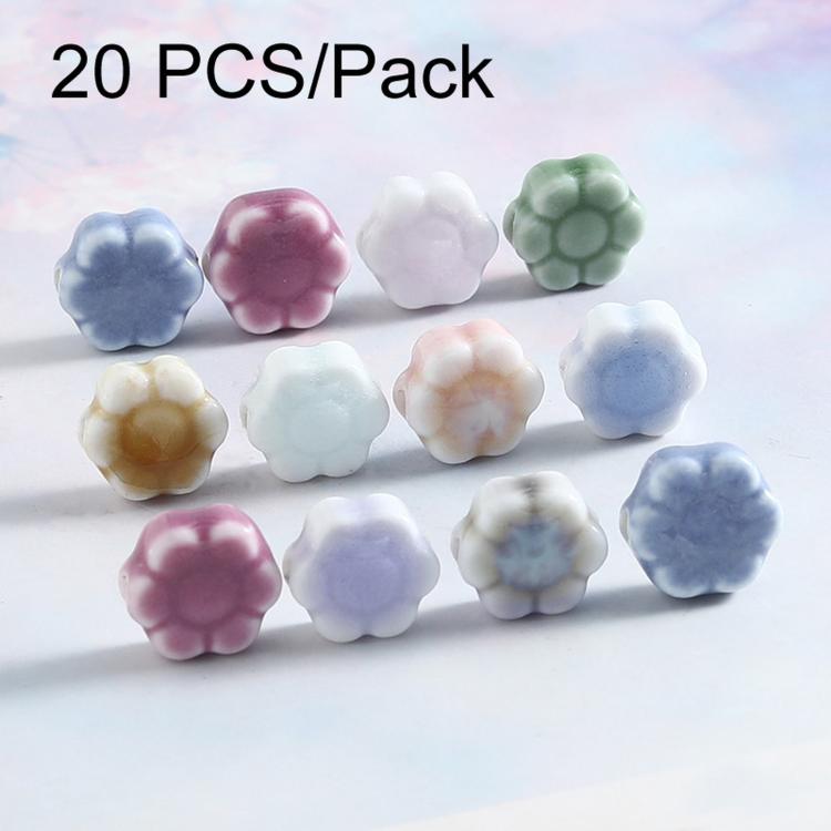 20 PCS/Pack Daisy Ceramic Beaded DIY Bracelet Accessories