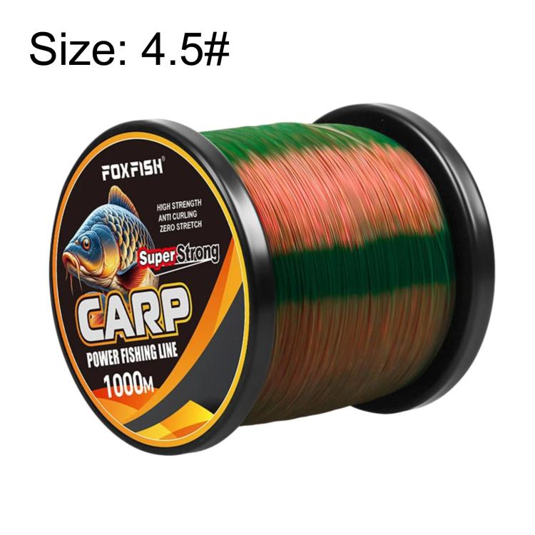 FOXFISH 1000m Color Changing Nylon Fishing Line Wear Resistant Soft Invisible & High Tensile Strength — 4.0#