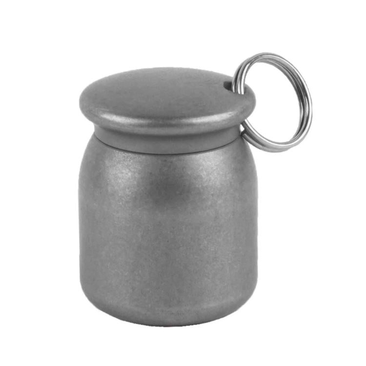 Outdoor Mini EDC Portable Waterproof First Aid Kit Keychain — Original Color Polished