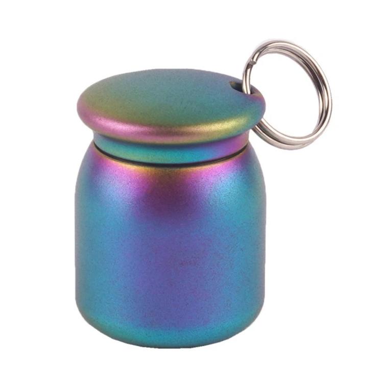 Outdoor Mini EDC Portable Waterproof First Aid Kit Keychain — Stone Washed Color