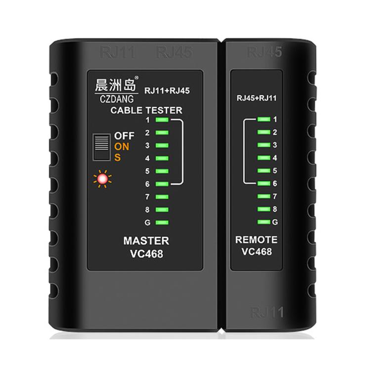 CZDANG VC468 Multifunctional Network Cable Tester Broadband Signal Continuity Testing Tool