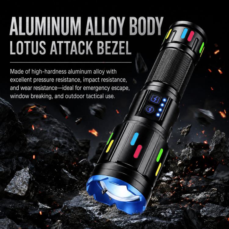PM60 Long-Range Zoomable High Power Flashlight Outdoor Led Camping Torch — view 4