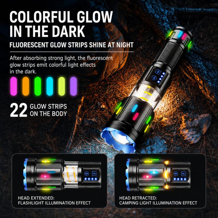 PM60 Long-Range Zoomable High Power Flashlight Outdoor Led Camping Torch — view 6