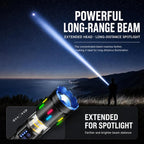 PM60 Long-Range Zoomable High Power Flashlight Outdoor Led Camping Torch — view 10