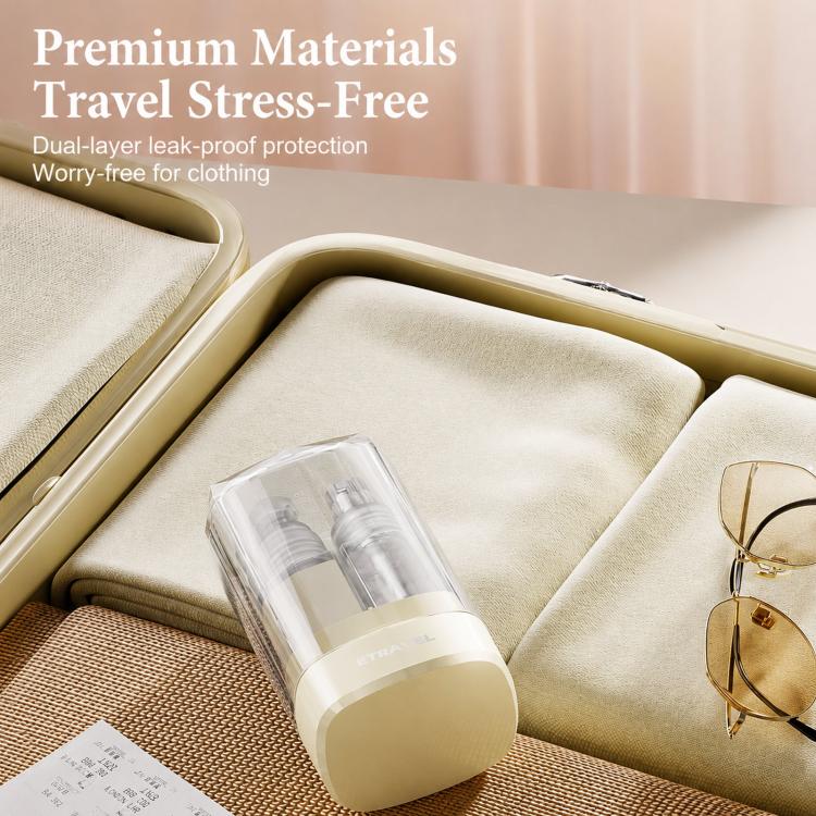 ETRAVEL 4-in-1 Travel Bottle Set Toiletry Dispenser Kit with 2 Lotion Pumps & 2 Fine Mist Sprays — view 10