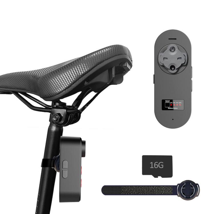 Bike Tail Light Camera With Smart Brake Sensor IPX6 Waterproof Bicycle Dash Cam — Seatpost Mount