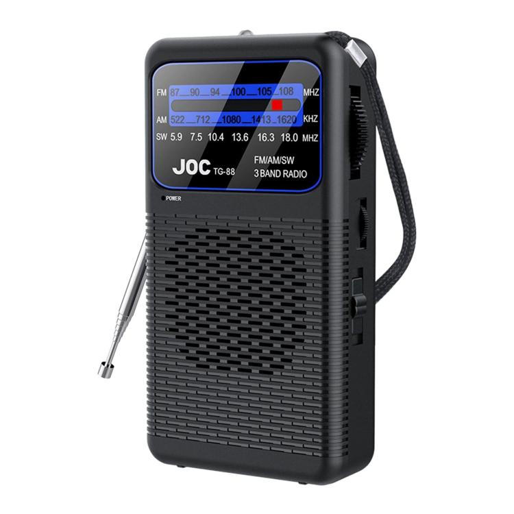 FM/AM/SW Full Channel Portable Radio With Flashlight, JOC TG-88