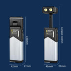 Telescopic Rotatable LED Magnetic Work Light Multifunctional Flashlight For Camping And Maintenance — view 12