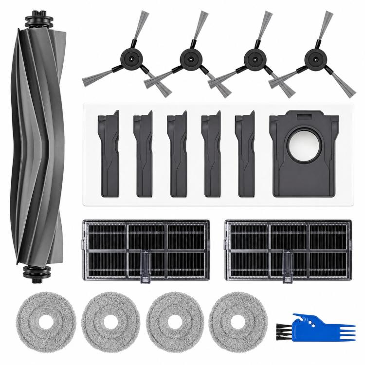 Replacement Accessories Kit For Dreame X40 Pro / X40 Ultra / L40 Ultra / S30 Pro Ultra Robot Vacuum Cleaners — 17 In 1