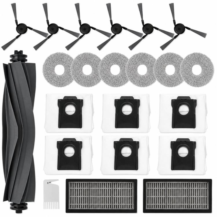Replacement Accessories Kit For Dreame X40 Pro / X40 Ultra / L40 Ultra / S30 Pro Ultra Robot Vacuum Cleaners — 21 In 1