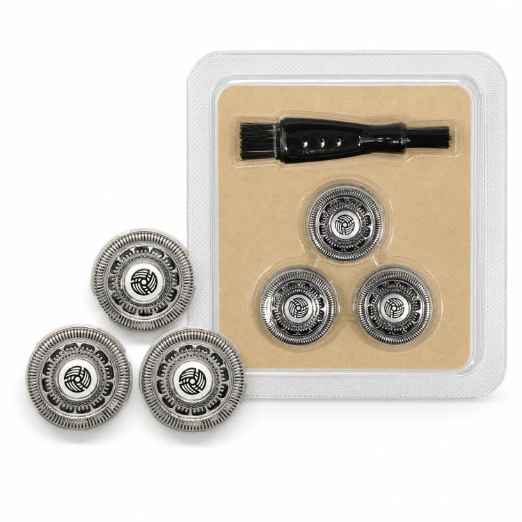 SH90 Replacement Blades Set For Philips Norelco Series 9000 S9011 RQ12 Foil Cutters with Brush