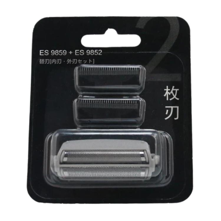 For Panasonic ES-RW30 / ES9859 / ES9852 / ES4025 Shaver Foil & Cutter Head — Black