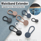 2 PCS/Pack Flexible Silicone Pant Waist Extender Buttons No-Sew Elastic Button Expanders — 10mm Grey
