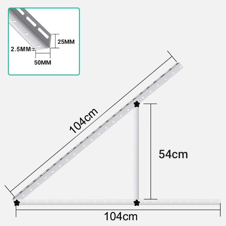 Foldable Triangular Bracket For Solar PV Panel