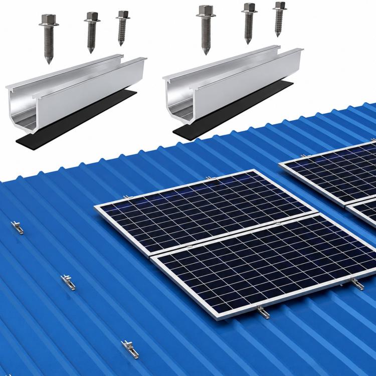 Aluminum U-Shaped Rail For Solar PV Mounting Bracket