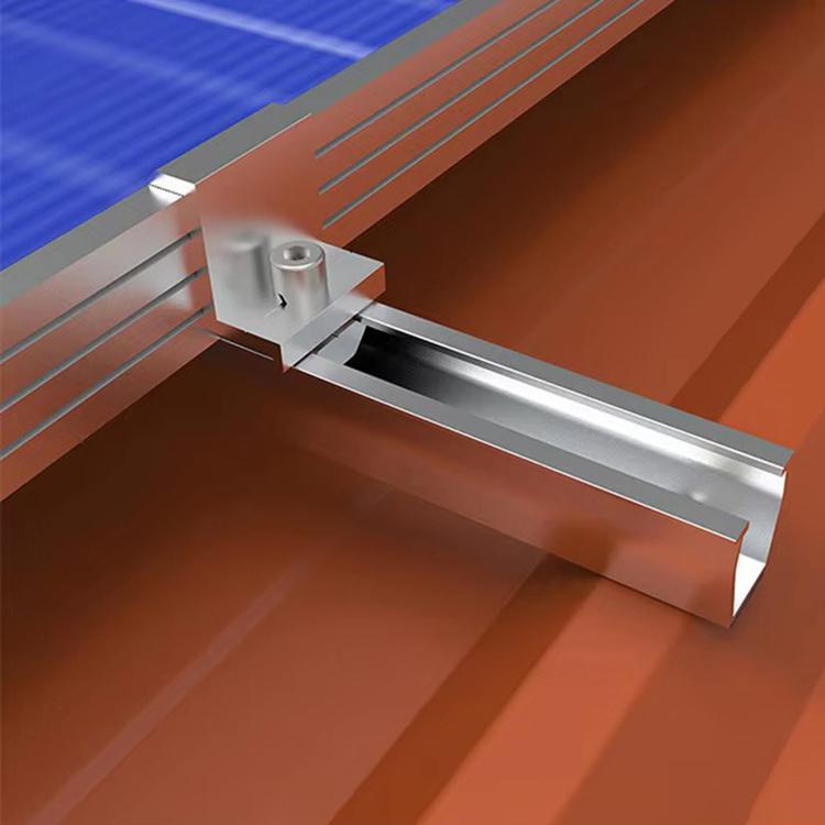 Aluminum U-Shaped Rail For Solar PV Mounting Bracket