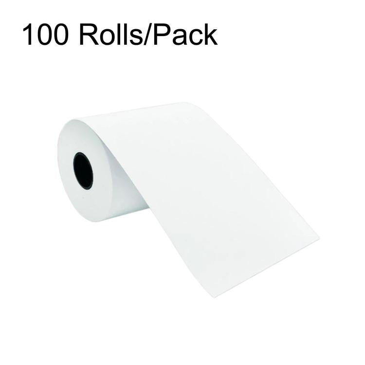 Rubber Core Thermal Paper Take-Out Kitchen Printing Receipt Paper — 100 Rolls/Pack 57x40mm