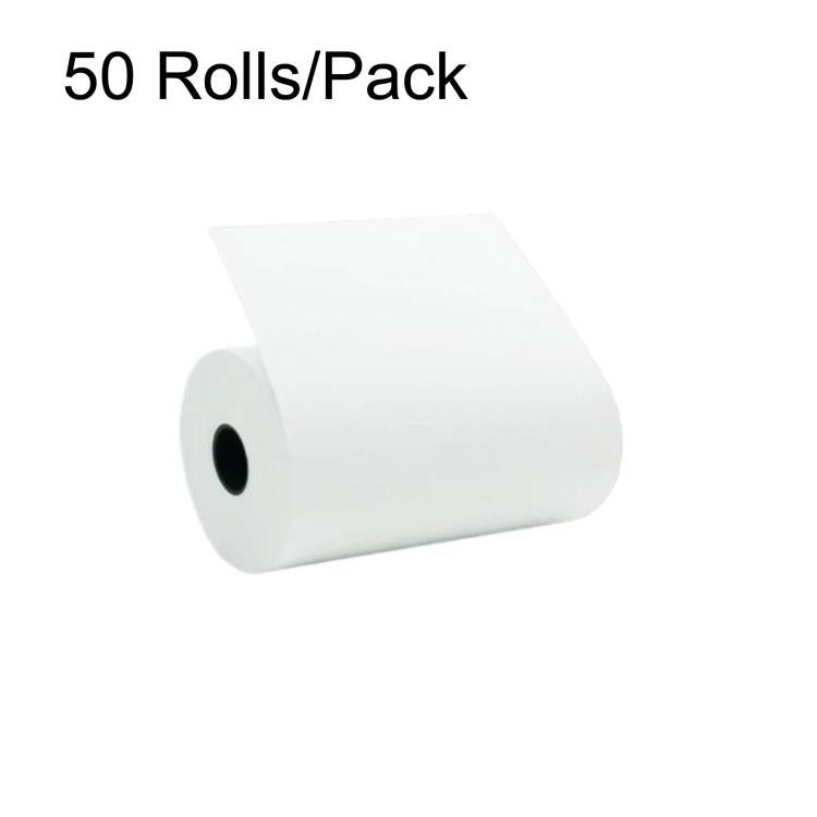 Rubber Core Thermal Paper Take-Out Kitchen Printing Receipt Paper — 100 Rolls/Pack 57x30mm