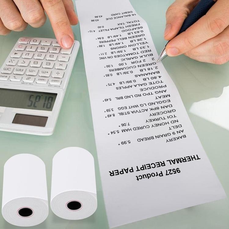 Rubber Core Thermal Paper Take-Out Kitchen Printing Receipt Paper — view 18
