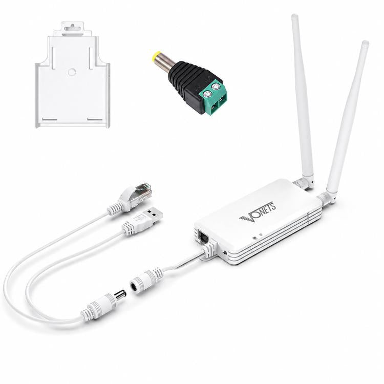 Industrial Serial To WiFi Ethernet Converter 2.4G 300Mbps Wireless Bridge Router