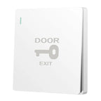 Auto Reset Access Control Exit Button Hotel Doorbell Switch Panel — White