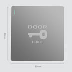 Auto Reset Access Control Exit Button Hotel Doorbell Switch Panel — view 11