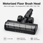 With LED Lights For Dreame R10 / R20 / R30 / T20 / T30 Vacuums Z6 Soft Roller Brush — Z6 Brush Head (White)