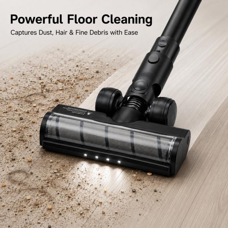 With LED Lights For Dreame R10 / R20 / R30 / T20 / T30 Vacuums Z6 Soft Roller Brush — White