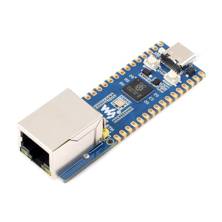 WAVESHARE RP2350 Development Board, Dual-Core And Dual-Architecture, W6300 Ethernet Controller, Supports PoE Expansion Via A PoE Module