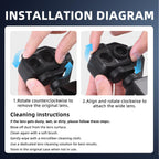 For DJI Osmo Pocket 4P 115 Degree Wide-angle External Filter