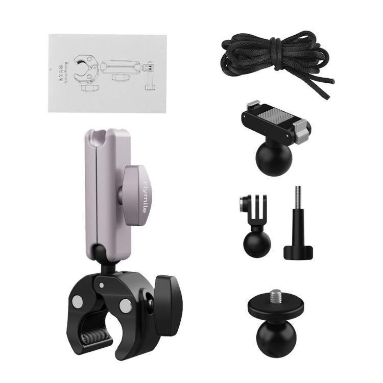 Flymile Camera Motorcycle Bicycle Riding Extension Bracket — For DJI Osmo Action 3 / 4 / 5 Pro