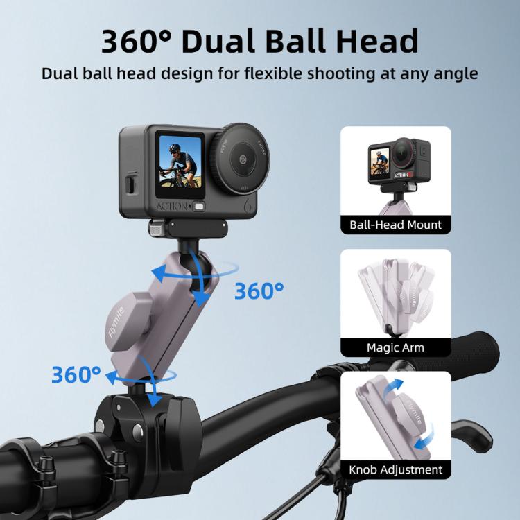 Flymile Camera Motorcycle Bicycle Riding Extension Bracket — view 8