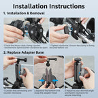 Flymile Camera Motorcycle Bicycle Riding Extension Bracket — view 11
