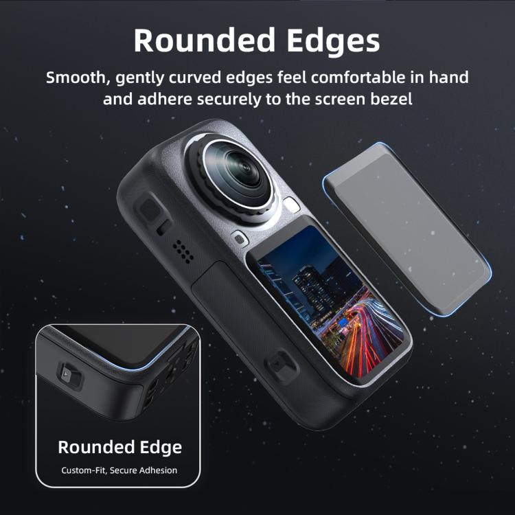For Insta360 X6 BRDRC Dustproof Tempered Glass Screen Protector — view 10